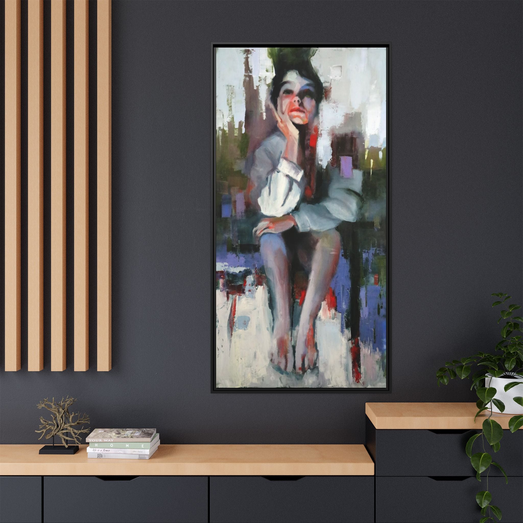 "Impressions" Framed Canvas Print