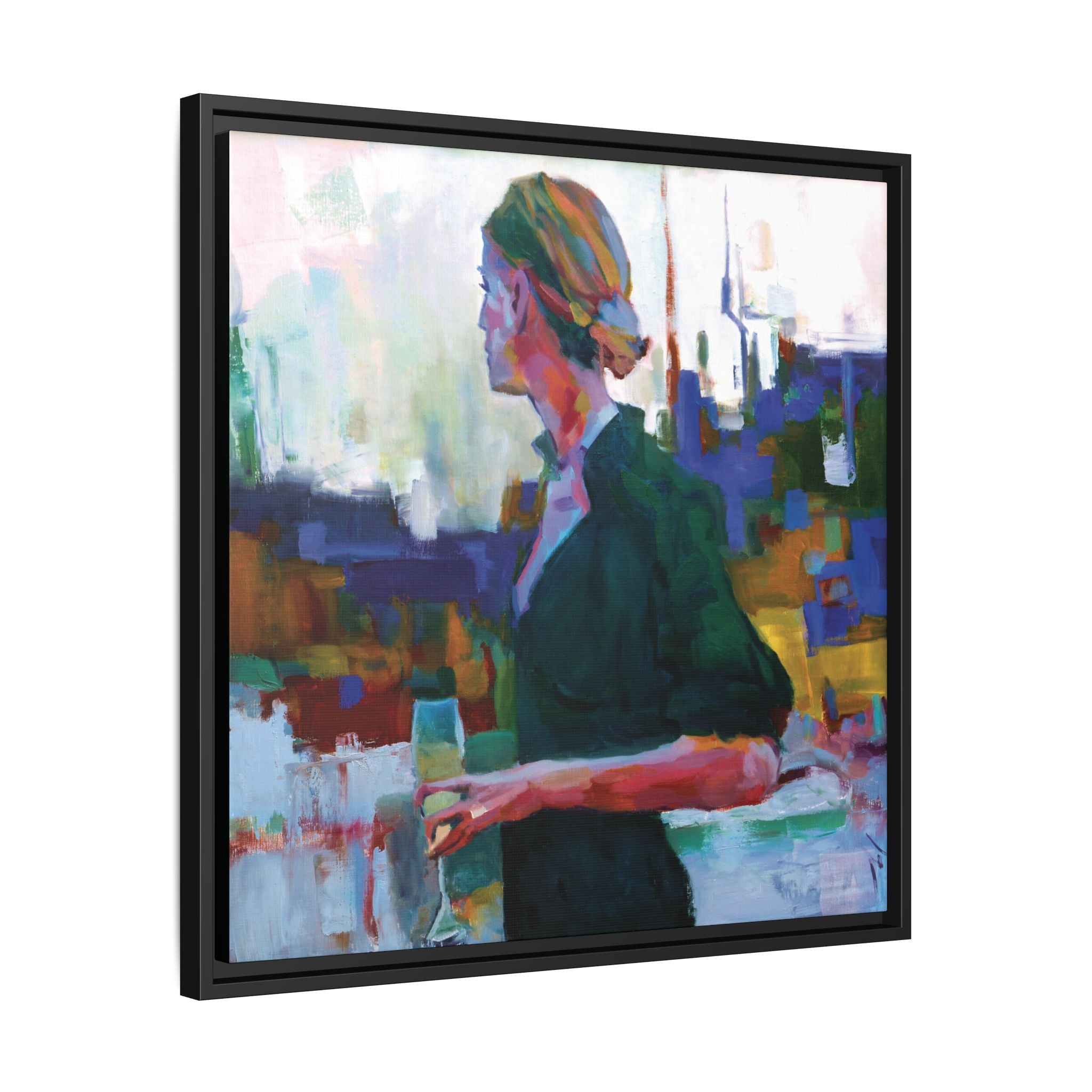 "Chilled" Framed Canvas Print