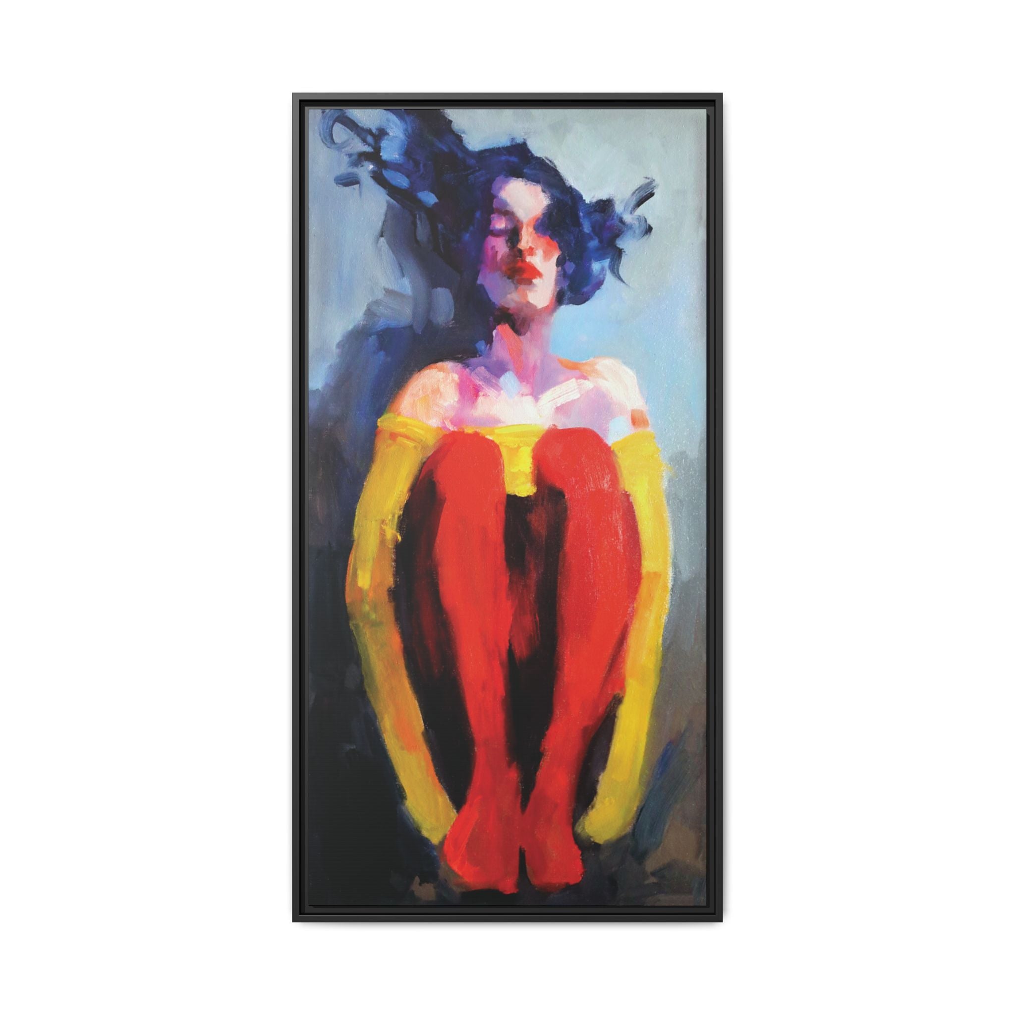 "Red Socks" Framed Canvas Print