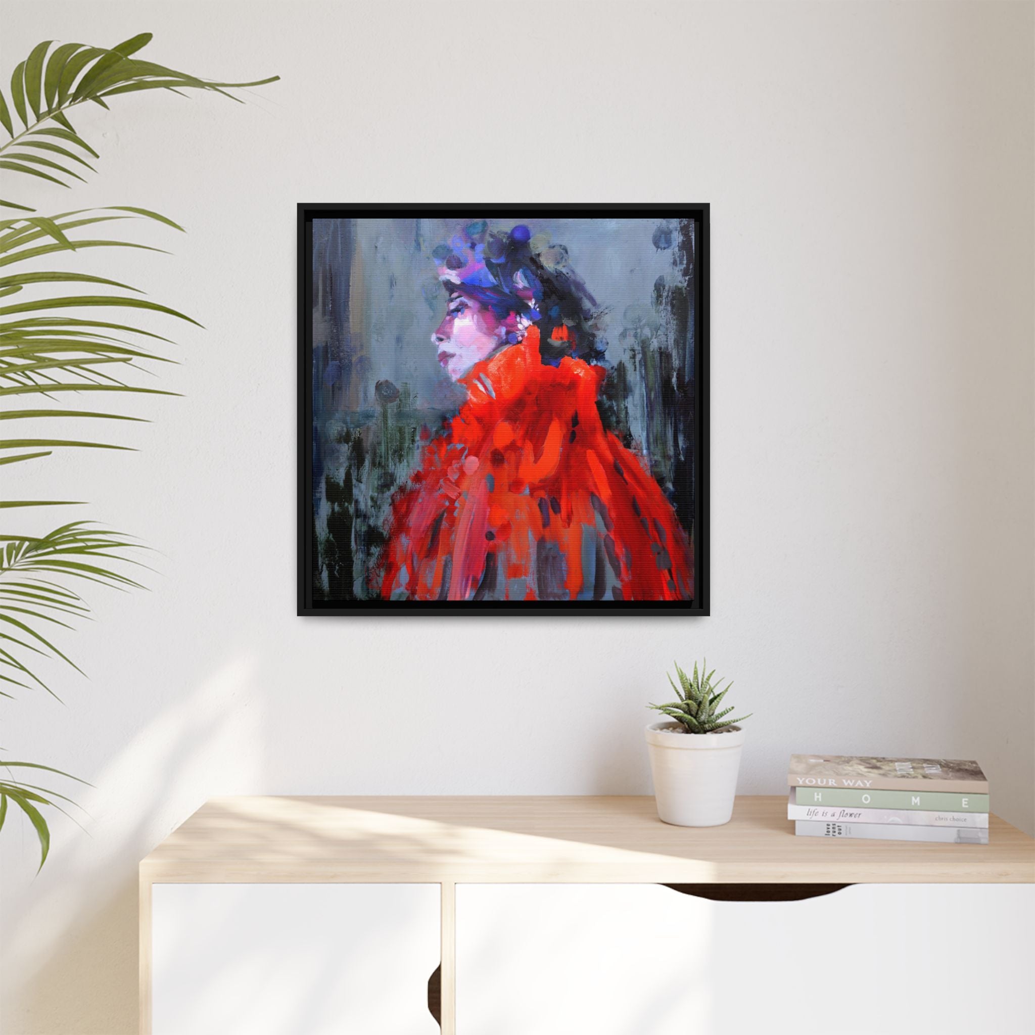 Copy of "Wavelengths" Framed Canvas Print