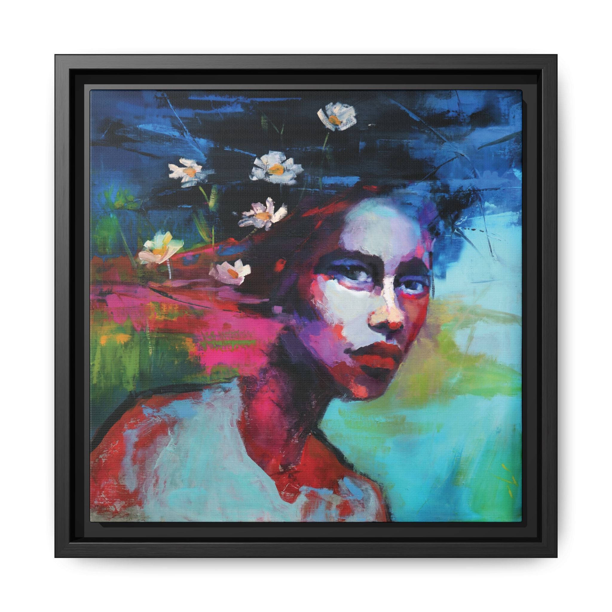 "A Garden Within" Framed Canvas Print