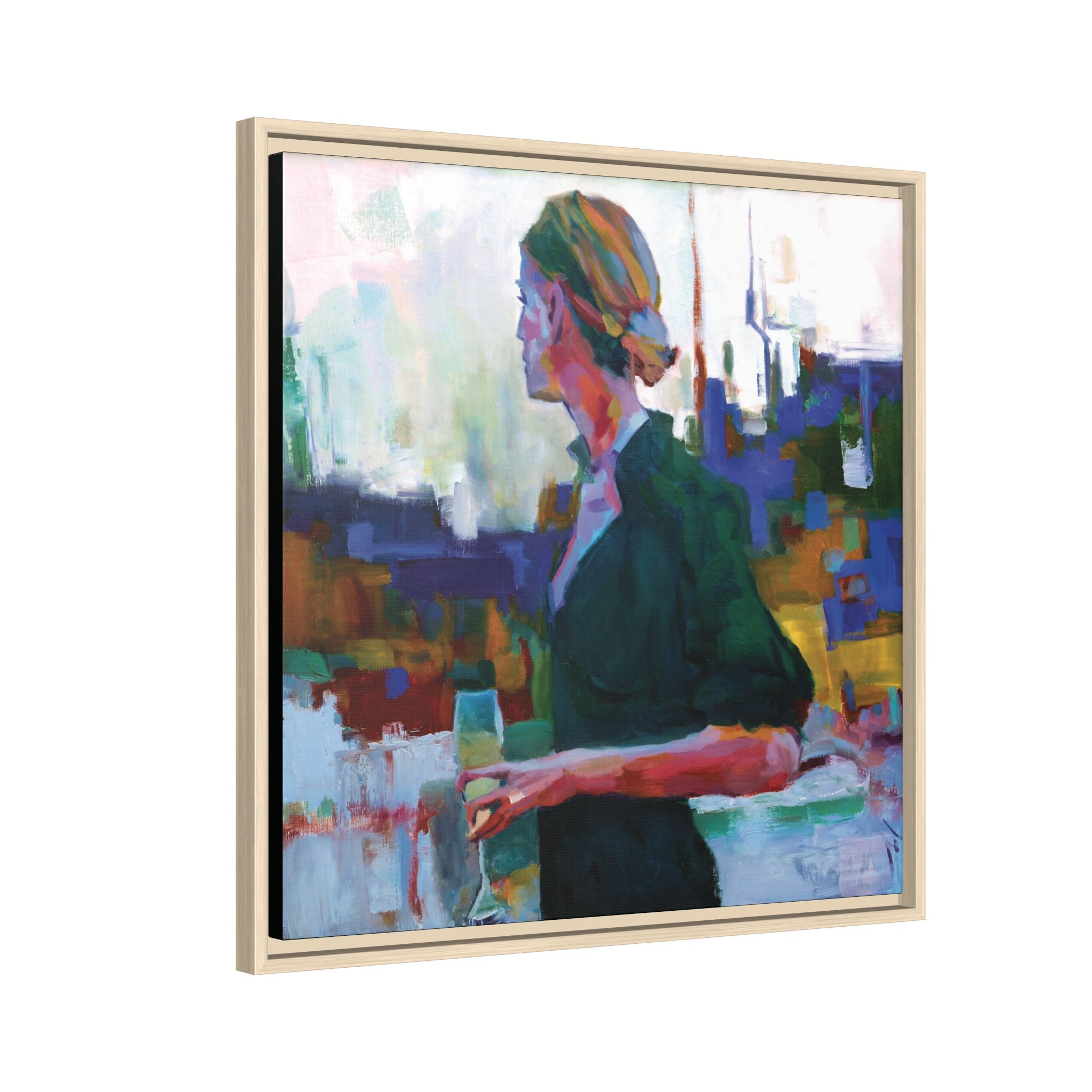 "Chilled" Framed Canvas Print