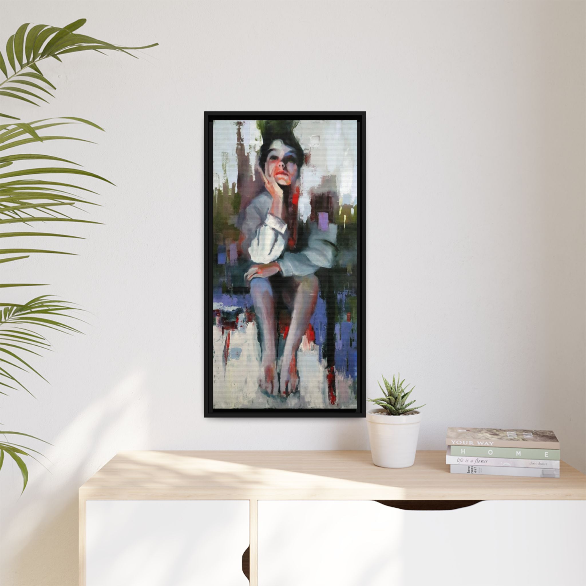 "Impressions" Framed Canvas Print