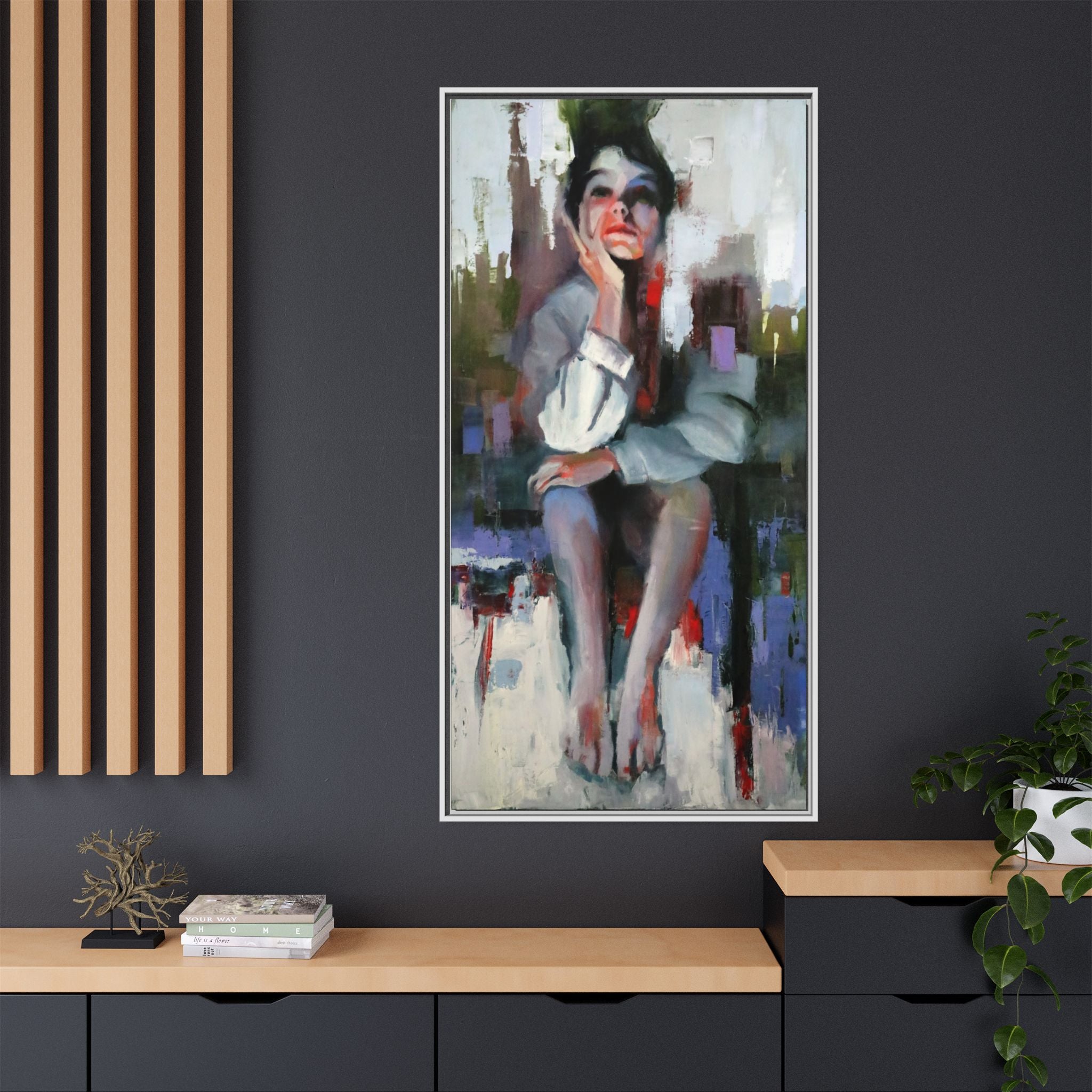 "Impressions" Framed Canvas Print
