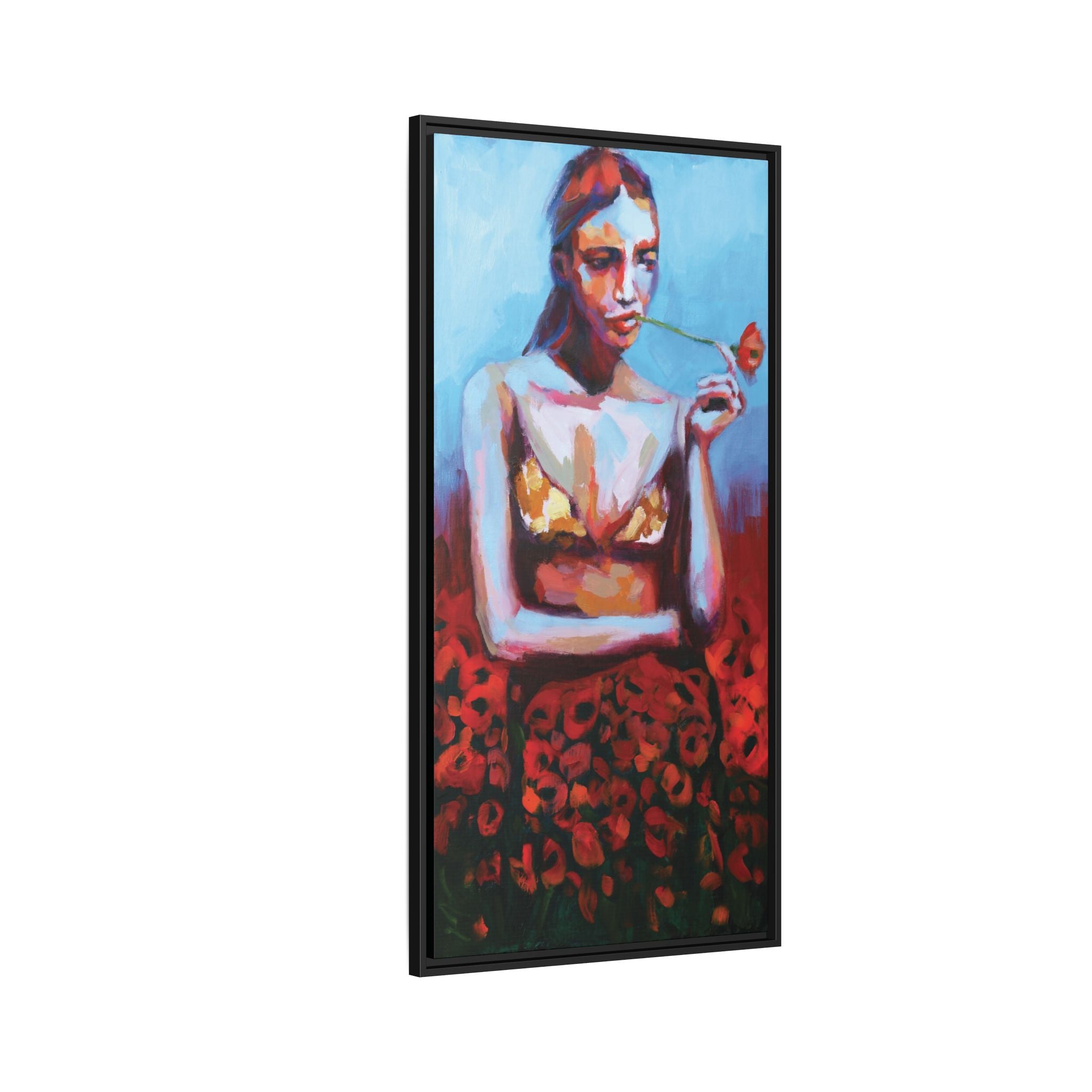 "Poppy" Framed Canvas Print