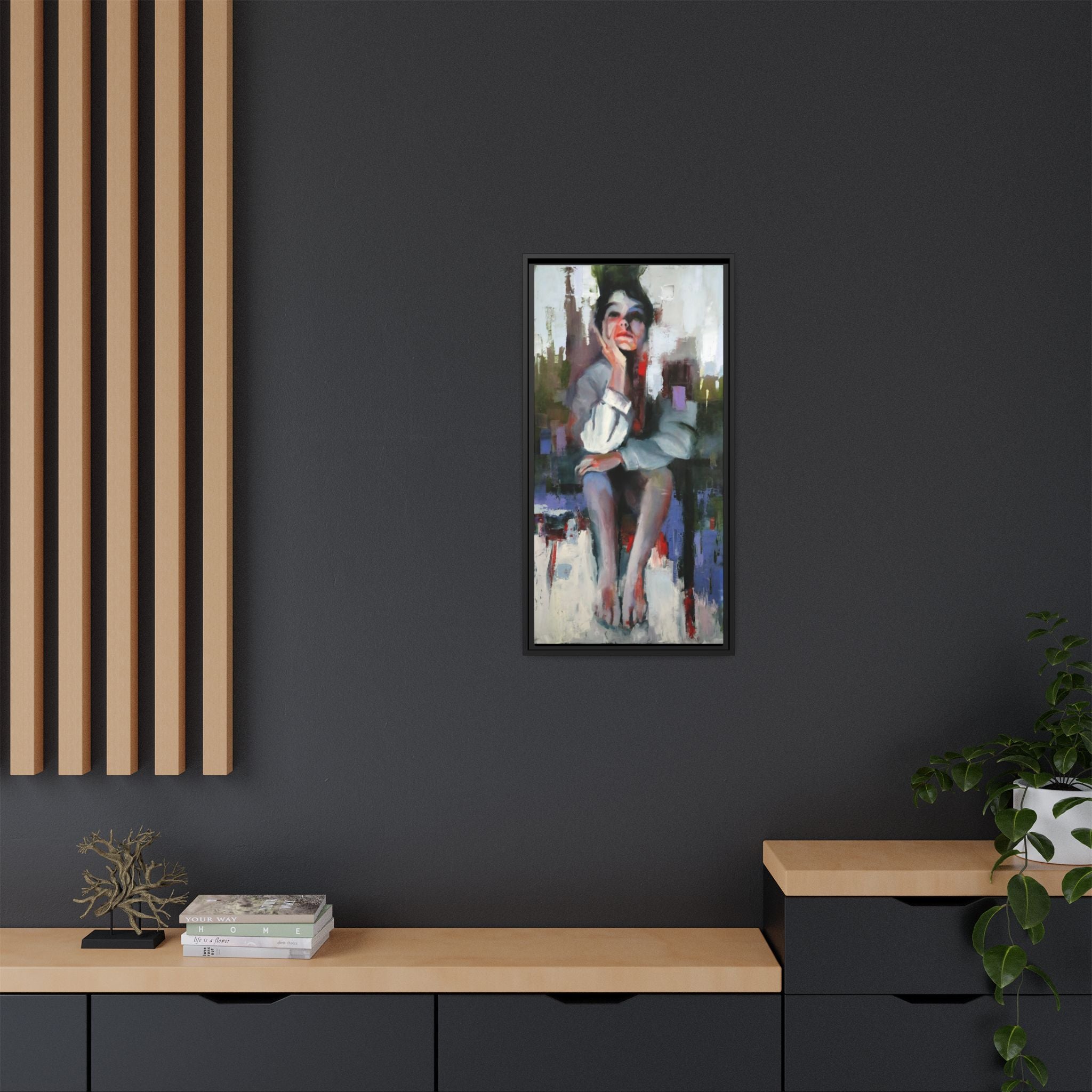 "Impressions" Framed Canvas Print