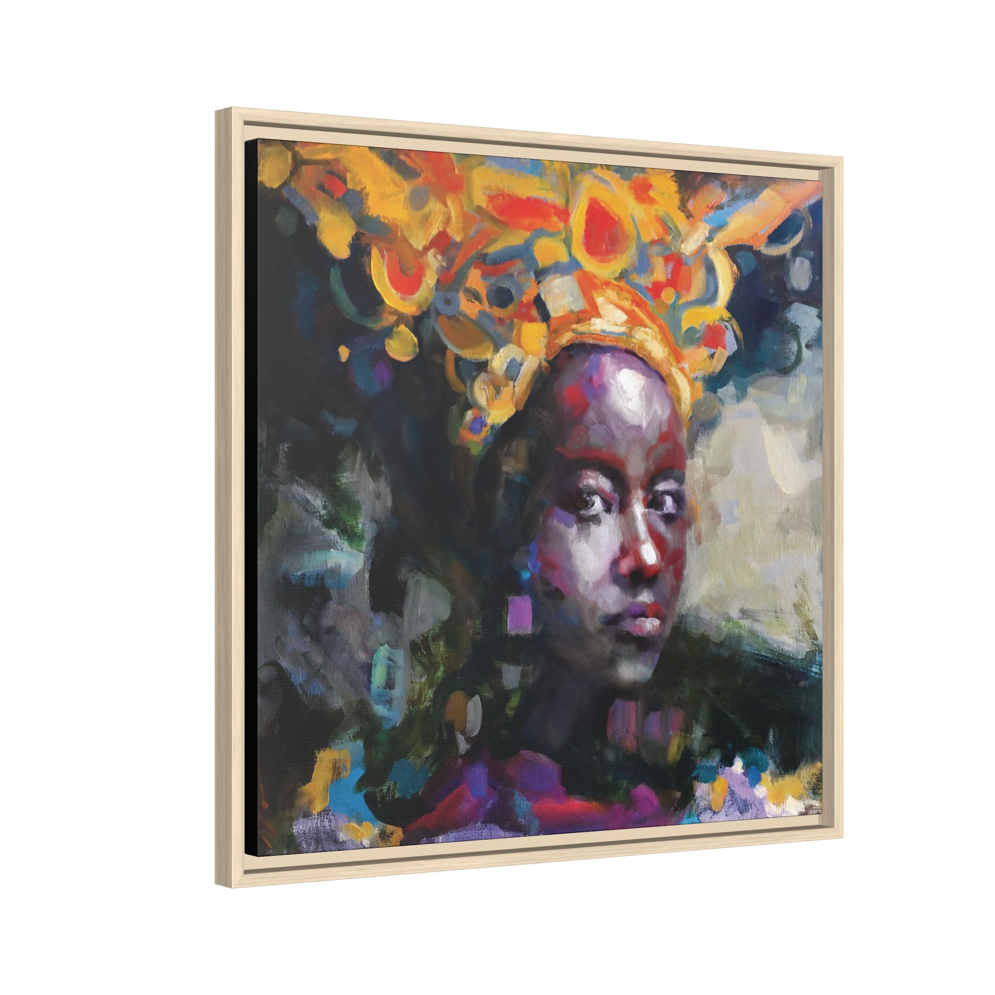 "Adorned" Framed Canvas Print