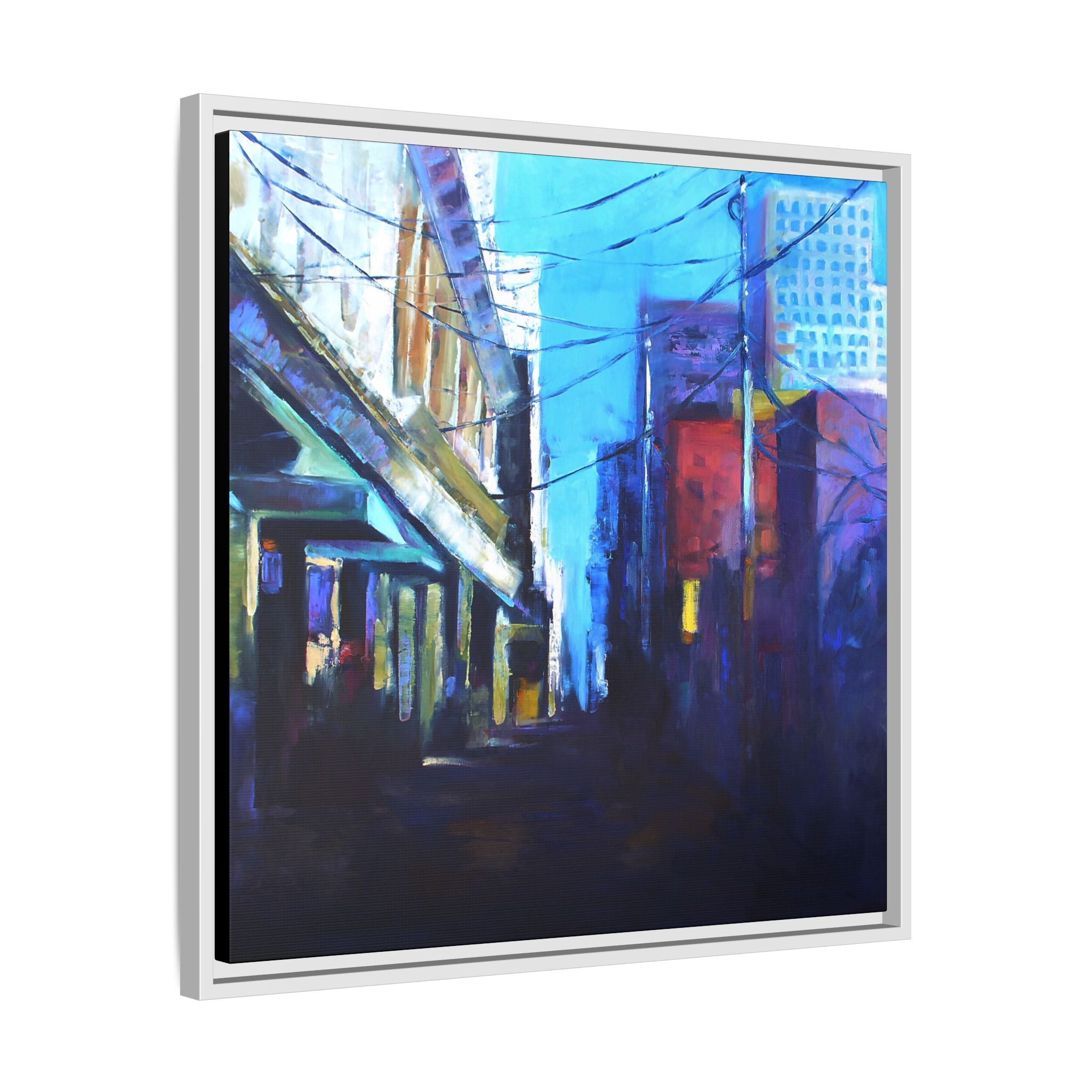 "Shadows" Framed Canvas Print