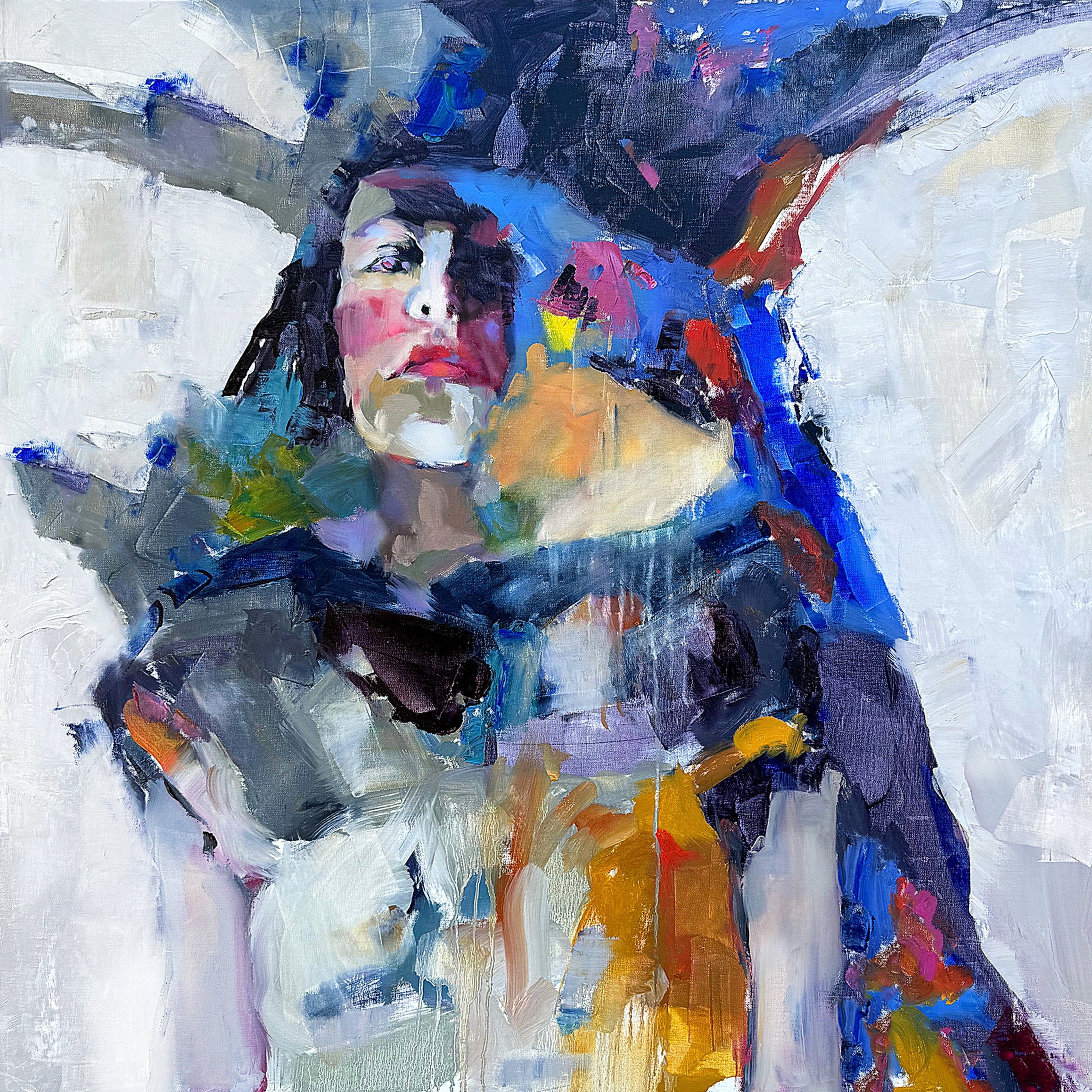 "UNBROKEN" Framed Original Oil, 37"x37"