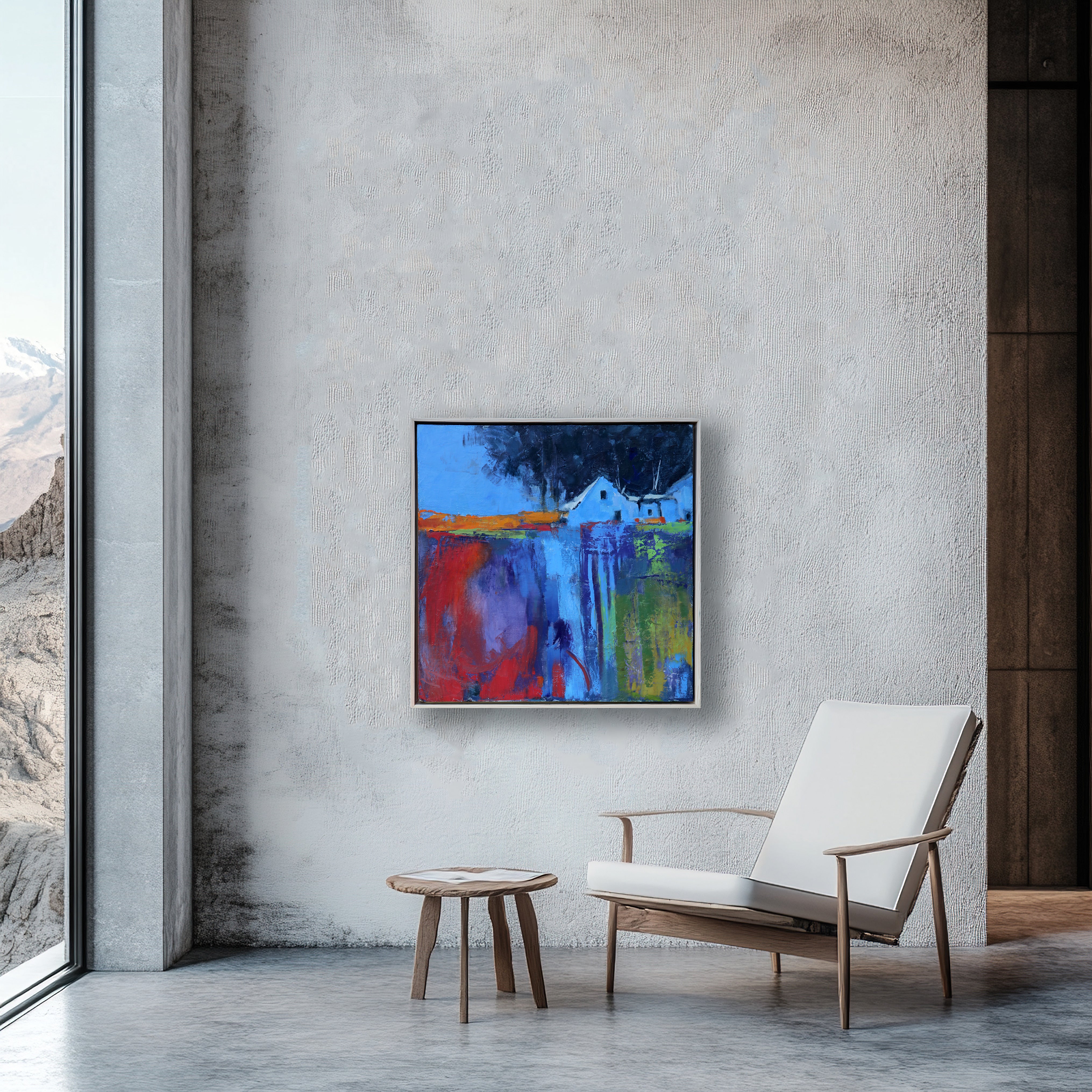 "Violet Dusk" Original Oil,  20"x 20"