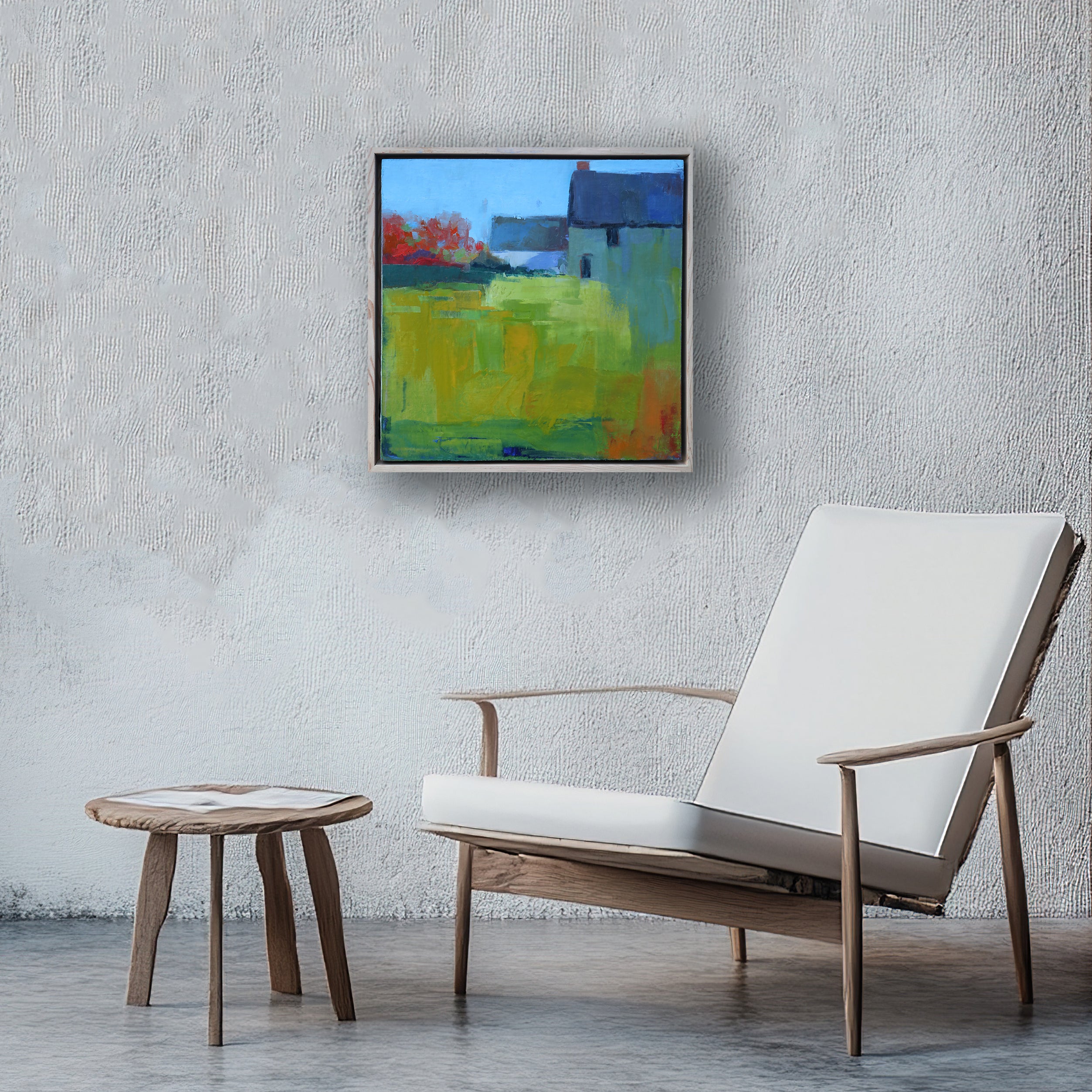 "Vivid in Autumn" Original Oil,  14" x 14"