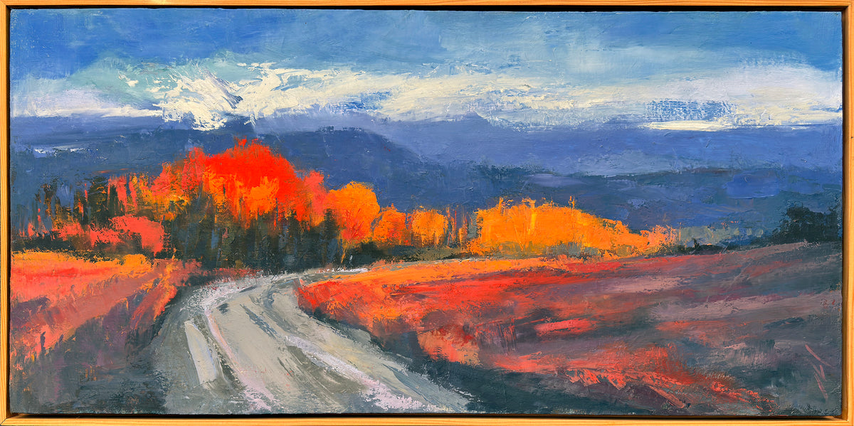“Back to the Place She Loved” Framed Original Oil, 19"x37"