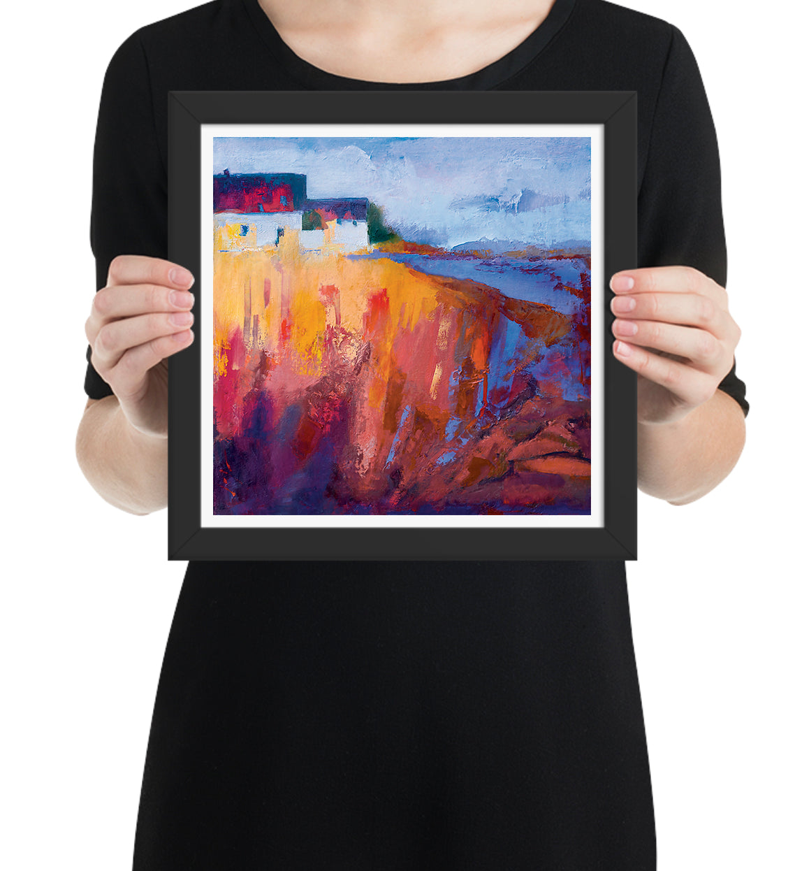 "Crimson Roots" Framed Paper Print