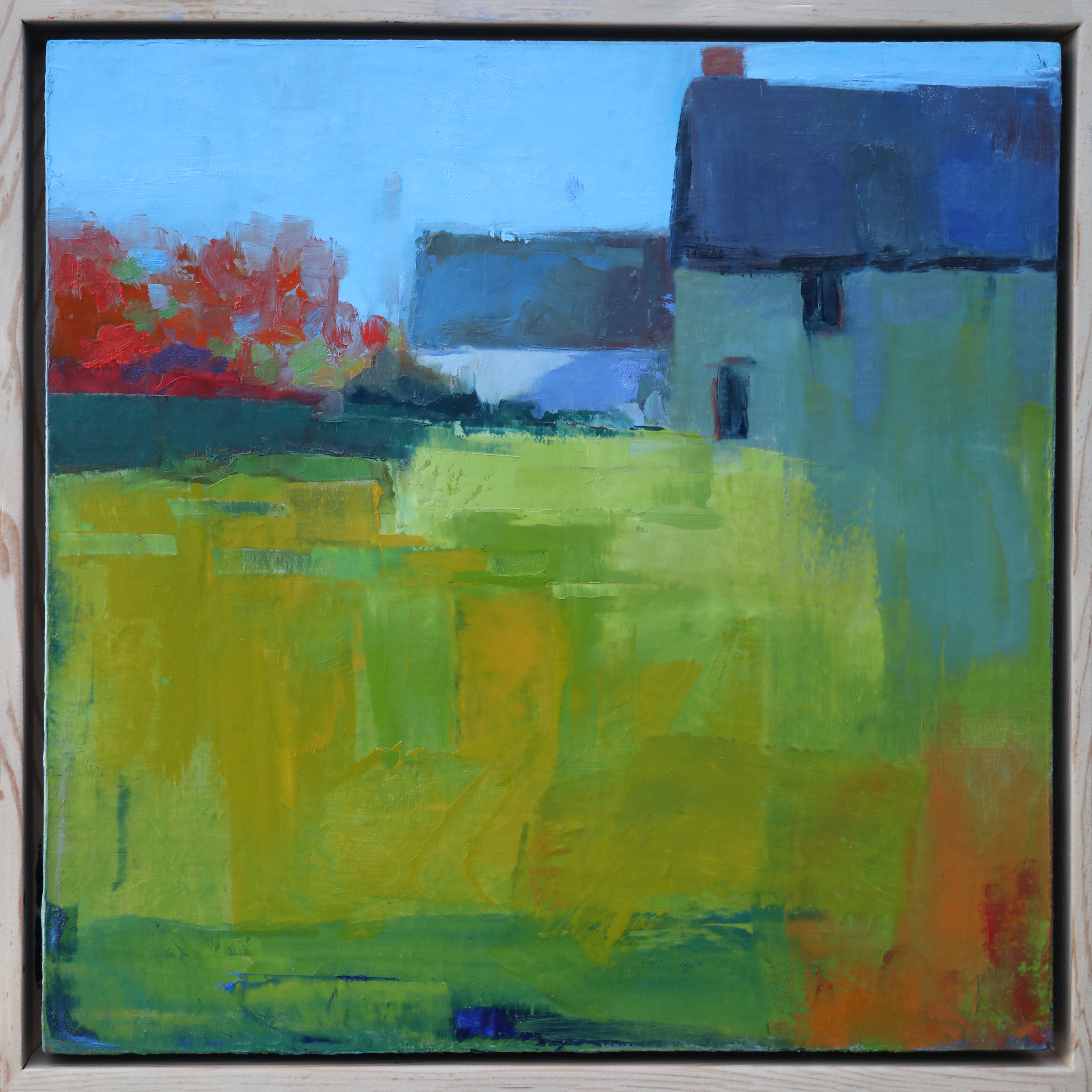 "Vivid in Autumn" Original Oil,  14" x 14"