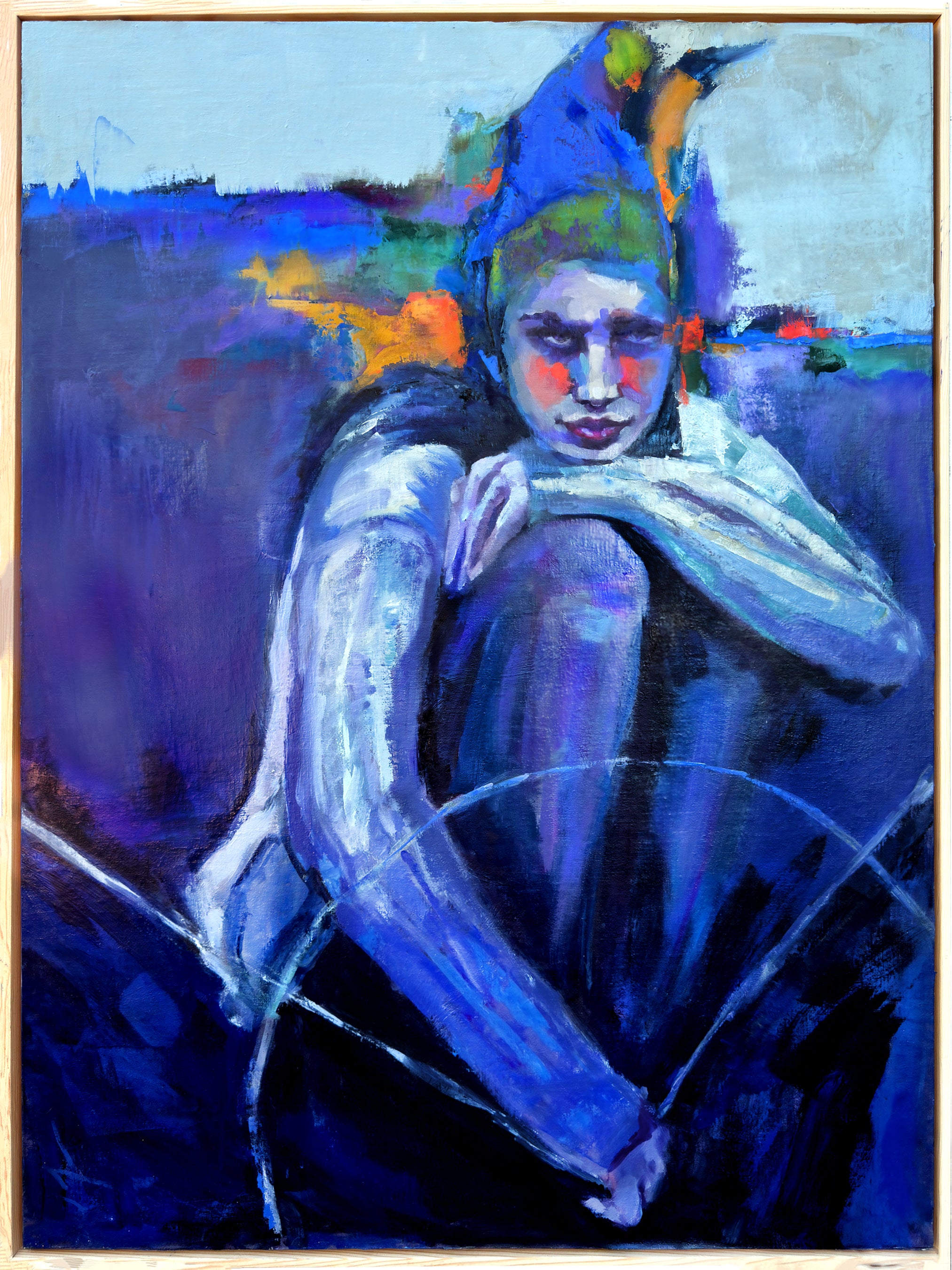 "Balanced on Thought" Original Oil, 30" x 40"