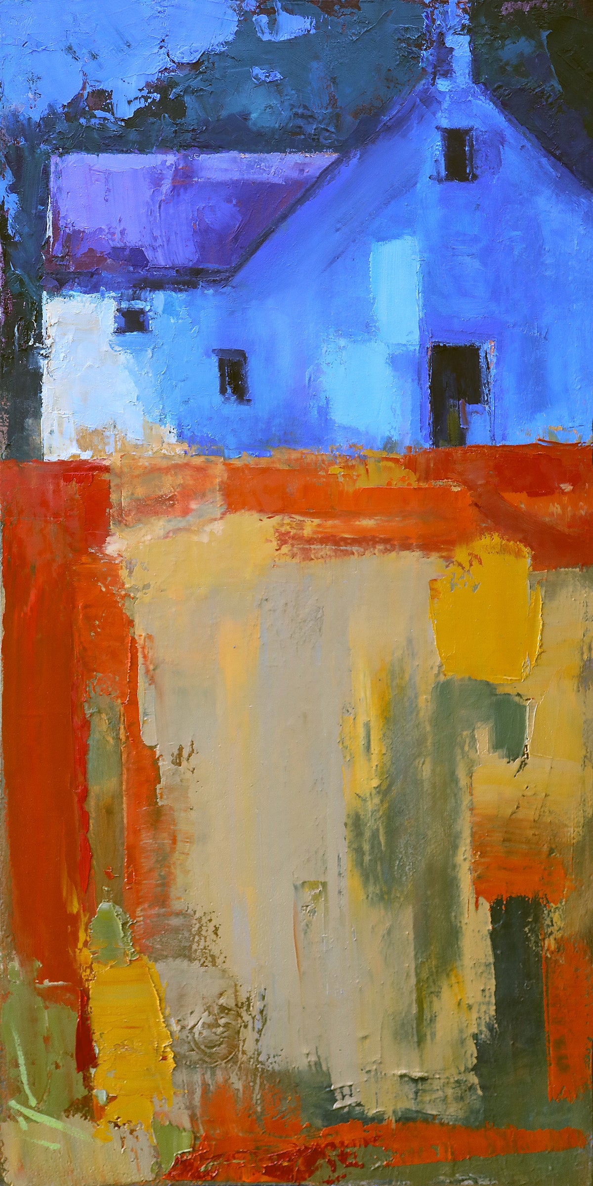 "Autumn Dawn" Framed Original Oil,  16" x 31"