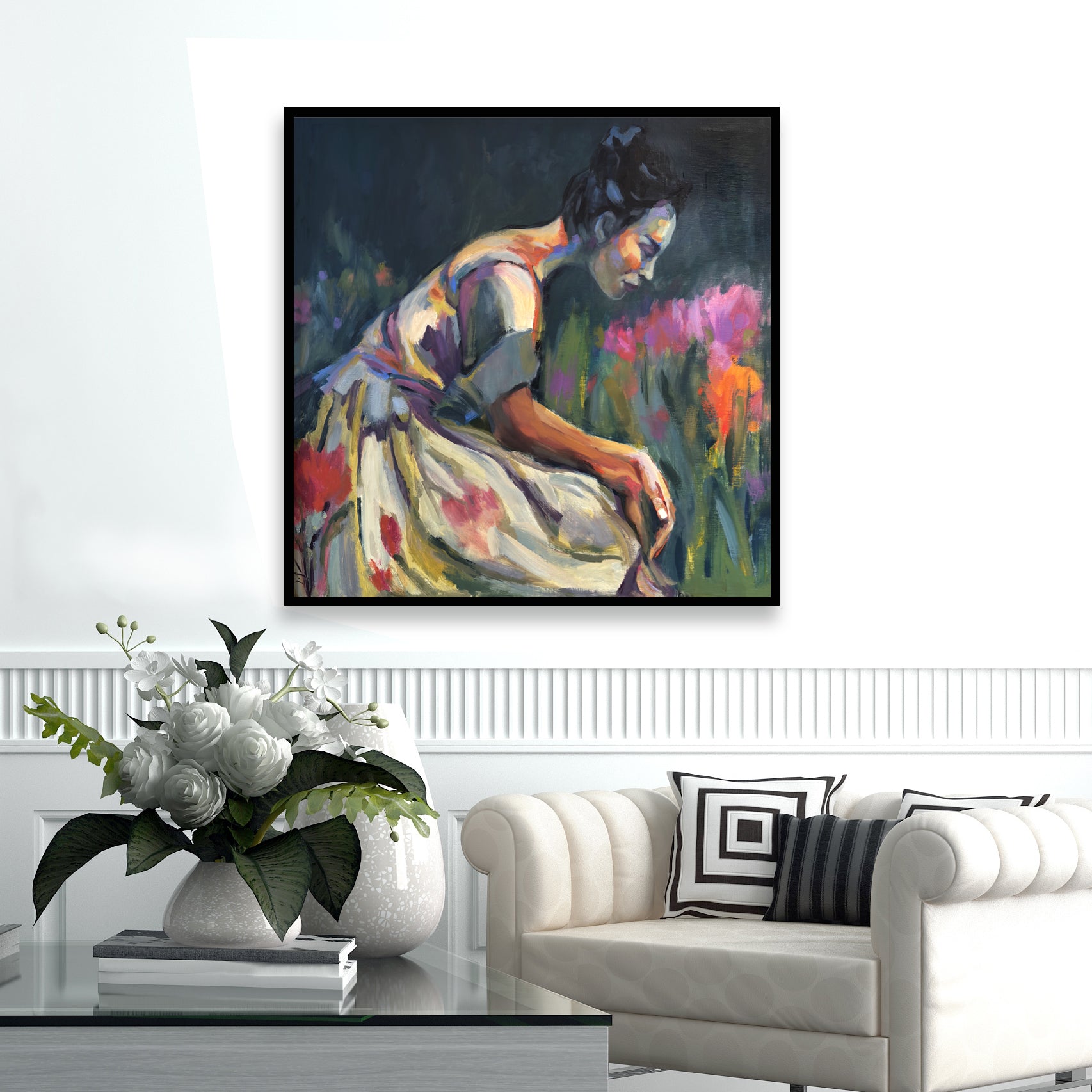“Finding Ground” Framed Original Oil, 31x31
