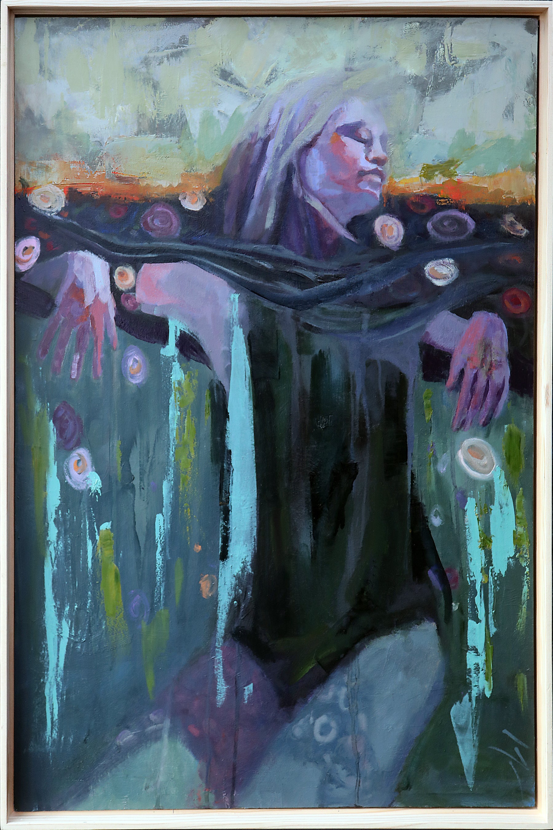 "A Garden Called Her" Original Oil,  24" x 36"