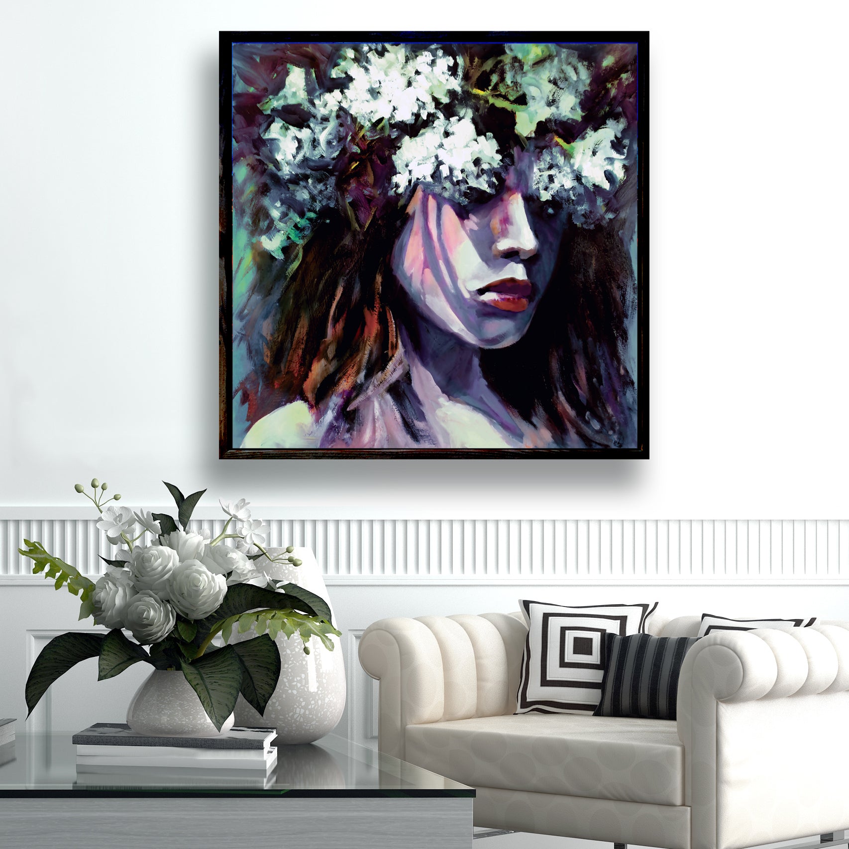"Nature's Child" Framed Canvas Print