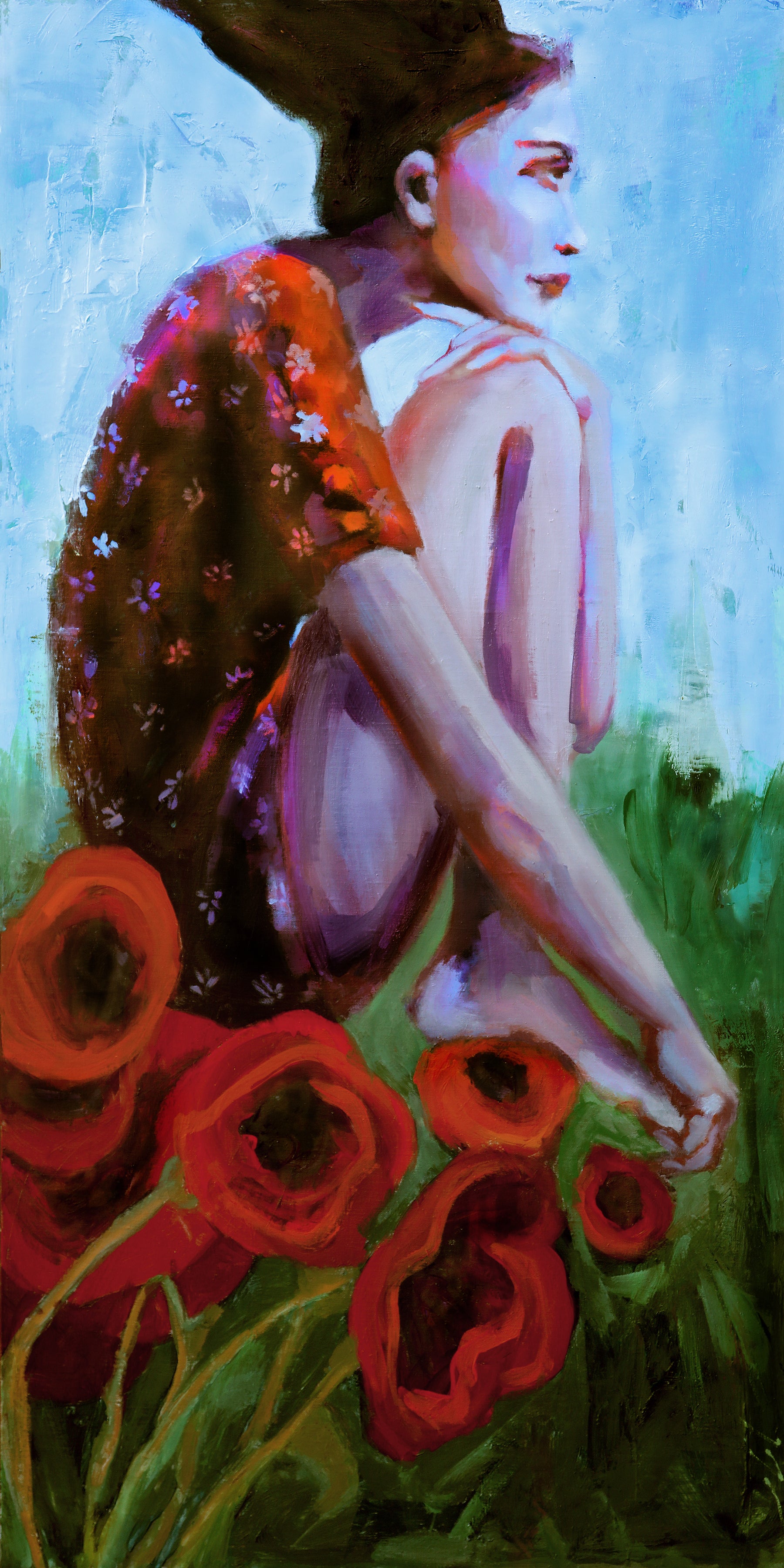 “Reflections in Red” 19x37