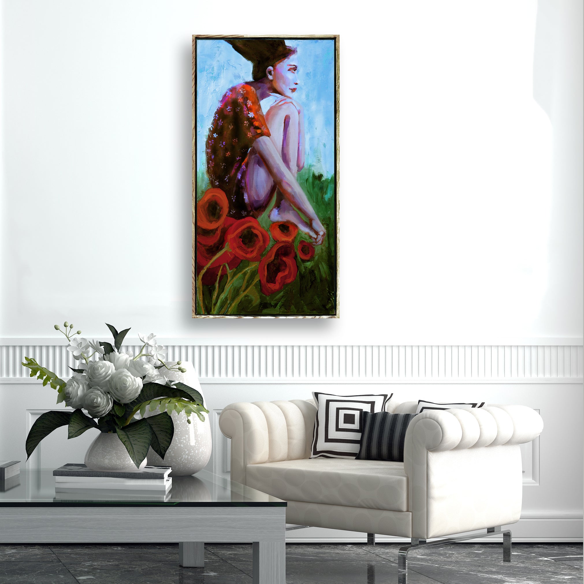 “Reflections in Red” 19x37