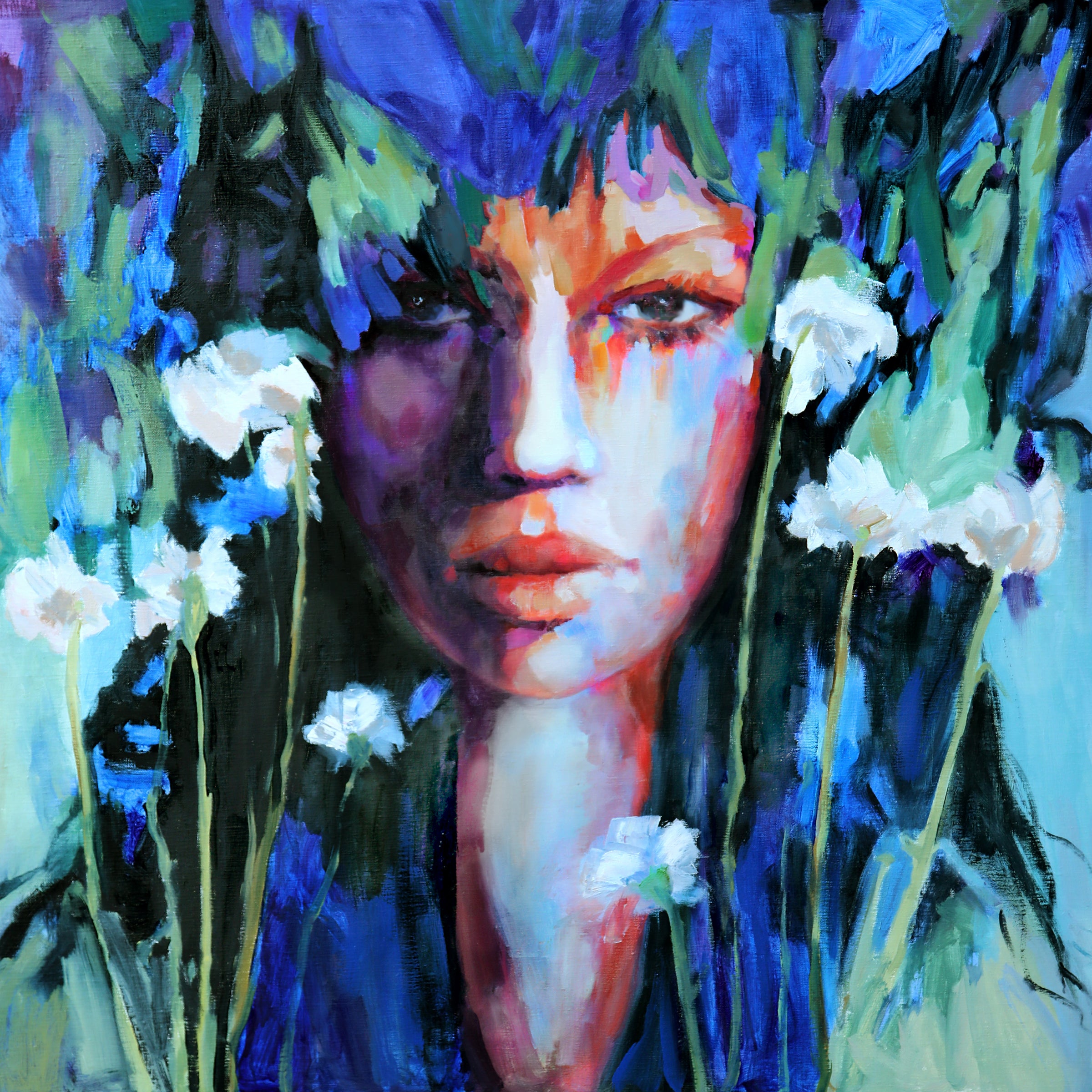 “Lush” Framed Original Oil, 37"x37"