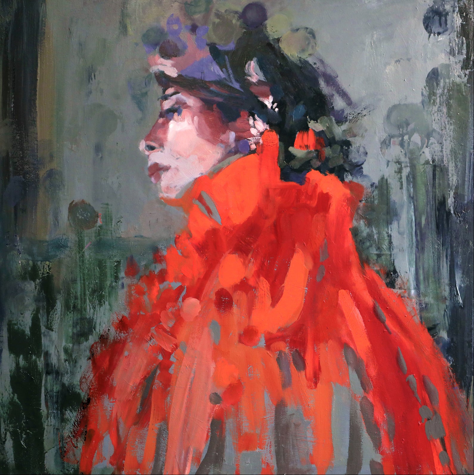 "Her Red Cape" 24"x24"